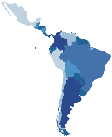Latin America And The Caribbean Map