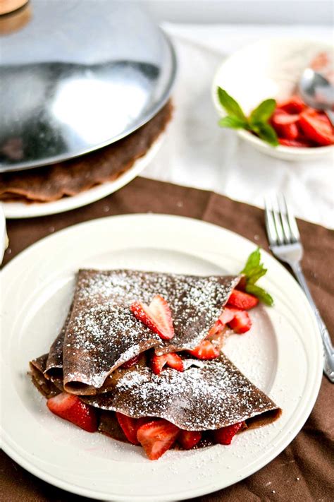 Whole Wheat Chocolate Crepes Food Doodles