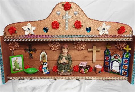 Altar Ofrenda Retablo Box Mexican Folk Art Dia De Los Muertos Day Of