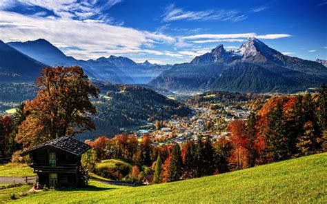 Télécharger Fonds Décran Allemagne 4k Montagnes Automne Forêt