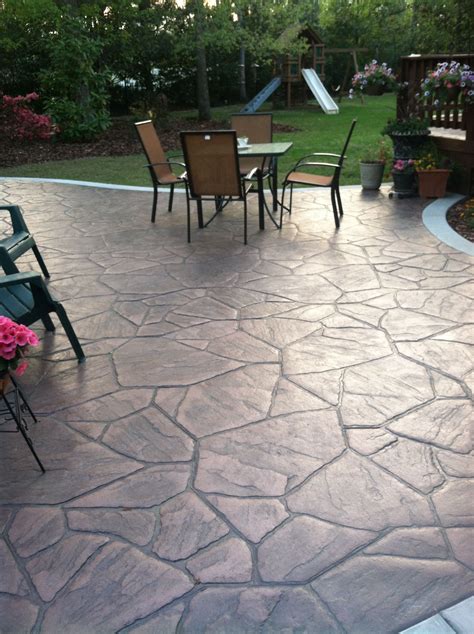 Transform Your Backyard With A Stamped Concrete Patio Decoomo