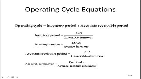 Thus a lower working capital cycle is good for a company as the liquidity for running the business remains intact, whereas. Operating and Cash Cycle - YouTube