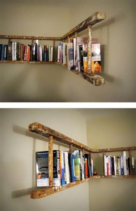 Repurpose An Old Wooden Ladder 35 Fun Funky And Insanely