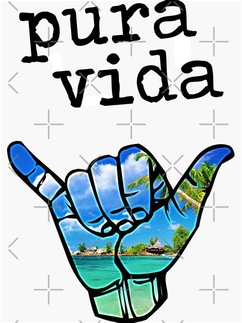Pura Vida Sticker For Sale By Ch4lie Redbubble