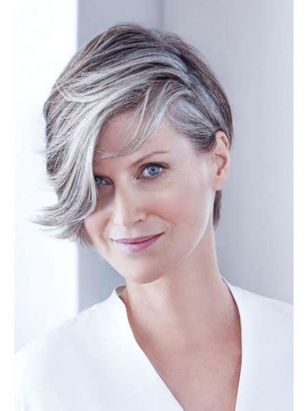 You can reverse and reduce grey hair with simple herbs and foods. Natural Short Grey Hair Wigs For Women Over 40 - Rewigs.co.uk