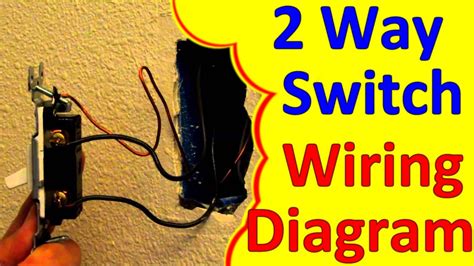 2 Way Light Switch Wiring Wiagrams How To Wire Install Youtube