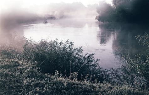 Early Foggy Morning And A Small River Stock Photo Image Of Cool