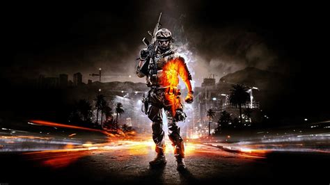 1121902 Night Fire Explosion Battlefield 3 Darkness Screenshot