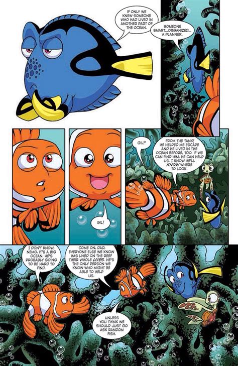 Finding Nemo Comic Book Panels Comic Book Covers Comic Books