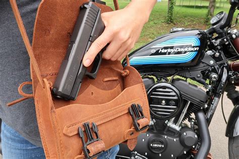 This Leather Tool Bag For Harley Sportsters Has A Versatile Design And