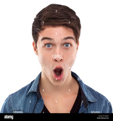 Shocked Man Portrait Hi Res Stock Photography And Images Alamy