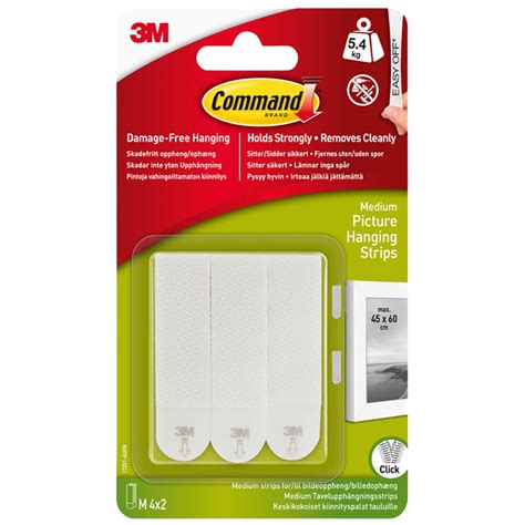 3m Command Medium Picture Hanging Strips Branded Household The