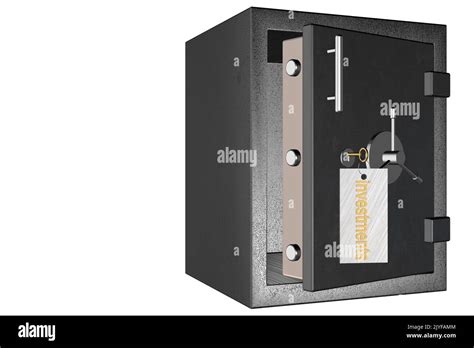 open safe access savings concept unlock savings concept use investments