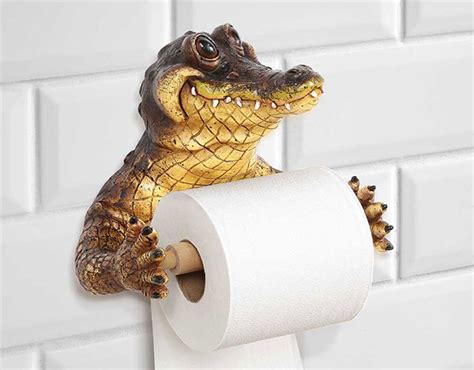 Portaloo freestanding toilet paper stand. Crocodile Wall Mounted Toilet Paper Holder » COOL SH*T i BUY