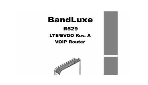 bandluxe r529 user manual
