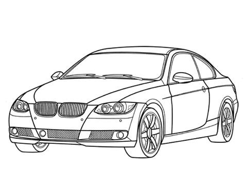 Bmw 3 Series coloring page  SuperColoring.com
