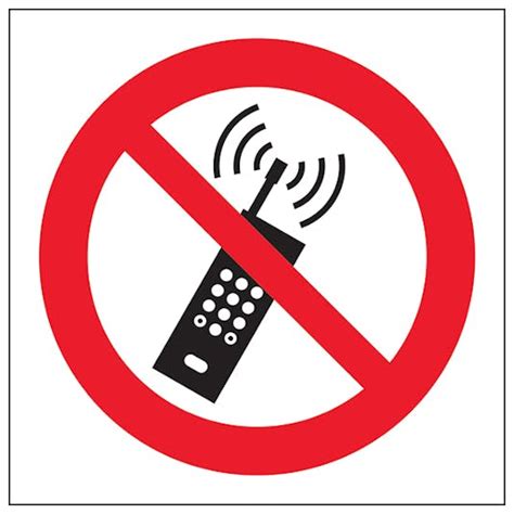 No Mobile Phones Symbol Safety Signs 4 Less