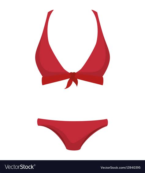 Bikini Swimwear Isolated Icon Royalty Free Vector Image