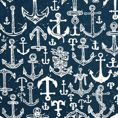 Aloha Bootylicious Navy Nautical Anchors Fabric By Dear Stella Modes4u