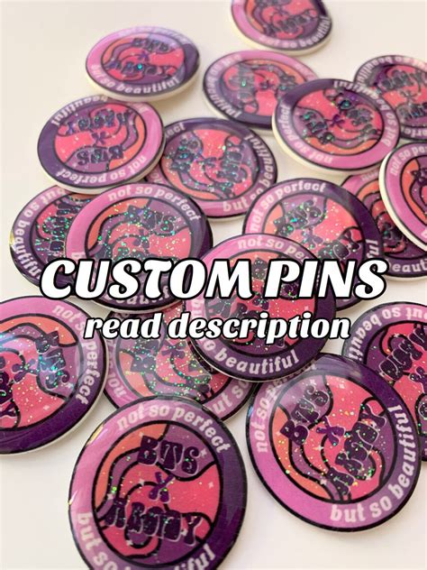 Custome Pins Create Your Own Pins Etsy
