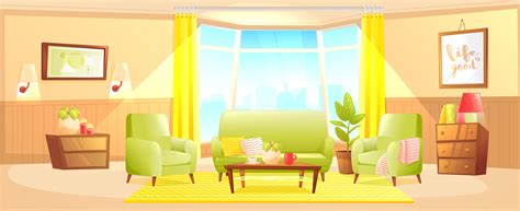 Royalty free cartoon living room stock images photos vectors. Classic living room home interior design banner - Download ...