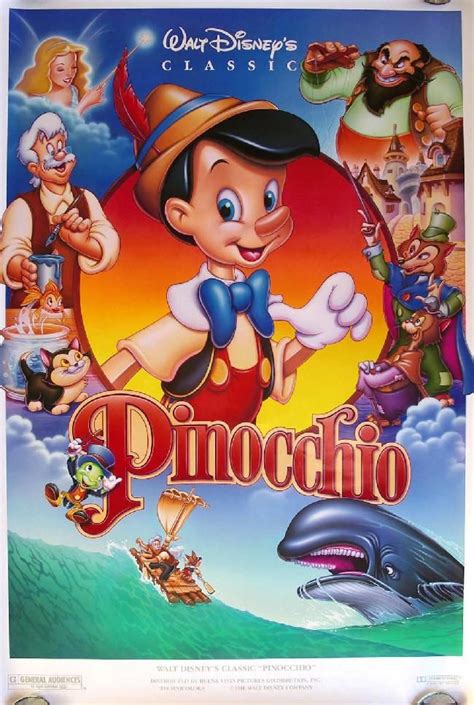 Pinocchio Walt Disney Movie Poster 4 Disney Movies Pinterest