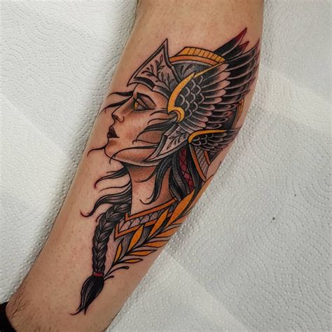 Valkyrie By Mitchel Wielemaker Tattoo Tattoodesign Neotrad