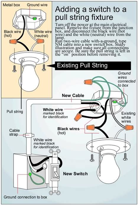 From the ceiling light i want to continue to other lights with their own separate switches. changing pull switch light to a wall switch - Electrical Wiring Forum - GardenWeb | Home ...