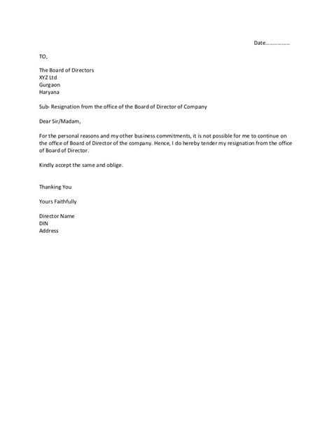 Resignation Letter From Committee Member Tempalte Ideas 2022