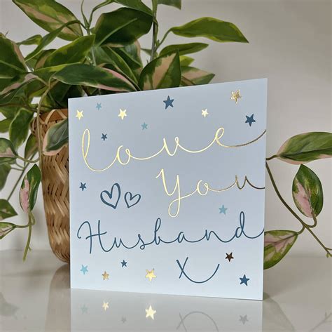 Starlight Love You Husband Card By Michelle Fiedler Design