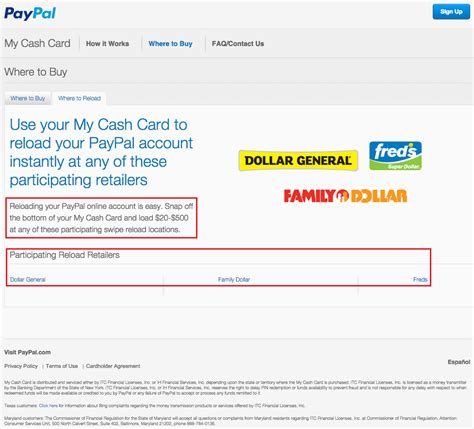 Withdraw cash from your account for $3 at more than 3,000 walmart atm locations 3. New PayPal My Cash Cards and Online Loading Process (Light Blue PPMCC 0215v1)