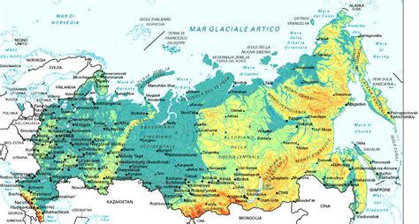 Geographic Map Of Russia High Resolution Map