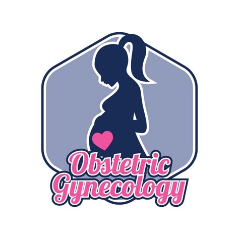 Obstetrics Gynecology Logo For Doctor Or Clinic Vector Illustration