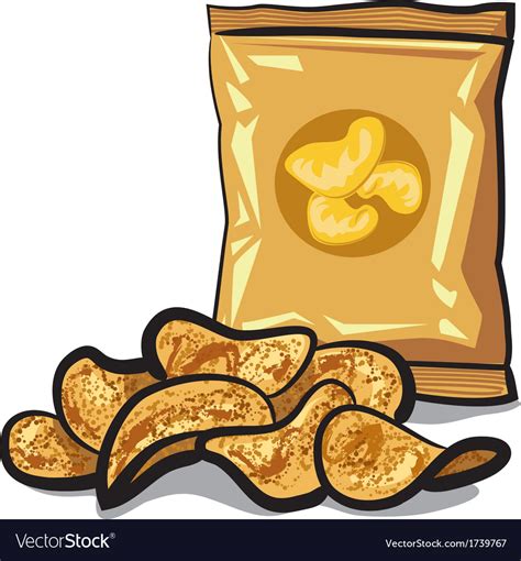 Chips Royalty Free Vector Image Vectorstock