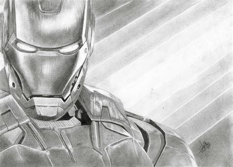 35 Latest Pencil Deviant Art Pencil Iron Man Face Sketch Mandy