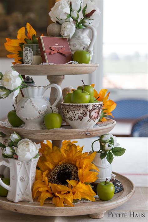 This section includes general ideas to decorate your home. A Late Summer Early Fall Tiered Tray | Home decor styles ...