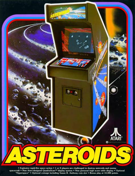 Asteroids 1979 By Atari Arcade Game