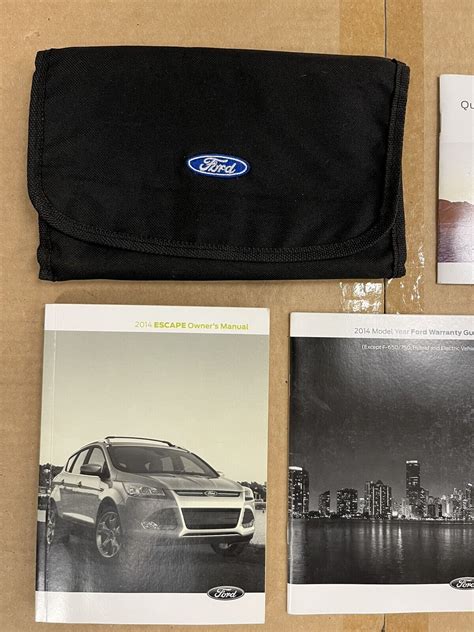 ⭐️ 2014 Ford Escape Owners Manual Guide Book Set With Case Oem Ebay