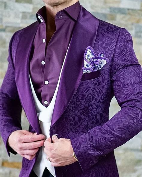 Pin By Clare Mcdermott On Purple Weddings Mens Fashion Wear Wedding Suits Men Purple Suits