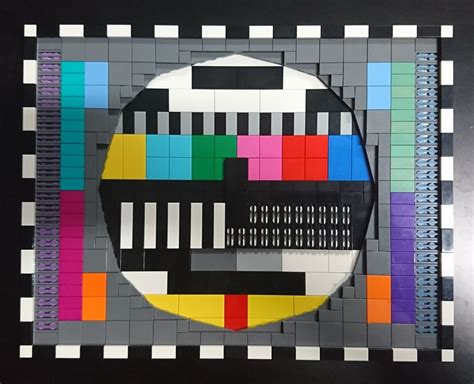 Pal Pm5544 Test Pattern Recreated With Lego Briancarnellcom