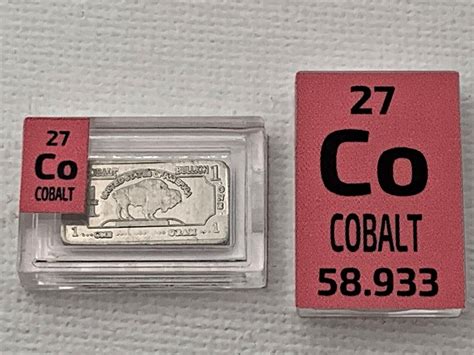 1 Gram Very Rare Buffalo Cobalt Metal Ingot Grelly Uk