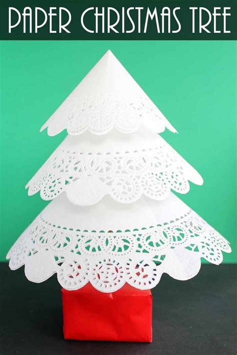 Make This Paper Christmas Tree From Doilies Christmas Crafts