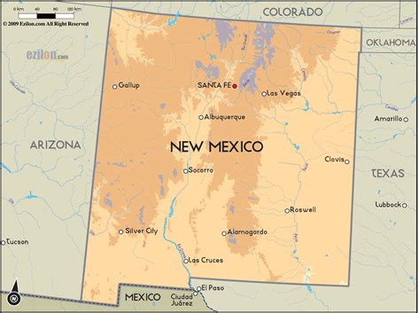 Map Of New Mexico State World Map