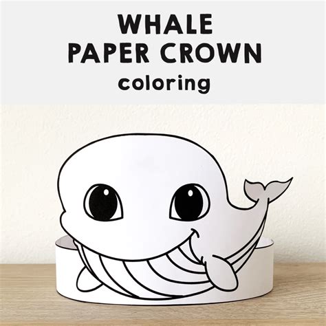 Ocean Animals Sea Paper Crowns Printable Coloring Craft Activity Made