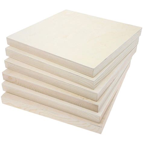Wood Canvas Cradle Panel Paint Boards 6 Pack 12 Inches