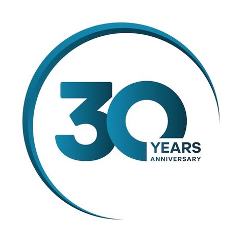 Premium Vector 30th Anniversary Celebration Logotype Anniversary