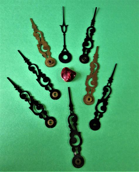 8 Old Black Painted Thick Steel Fancy Clock Hands For Your Etsy