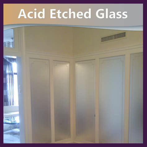 Acid Etched Glass Artlook Glass Company New York