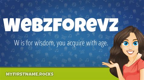 Webzforevz First Name Personality And Popularity