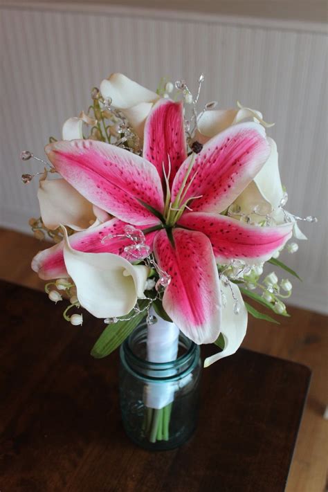 Stargazer Lily Wedding Bouquet With Regard To Inspiration For You